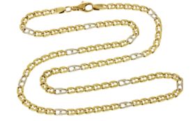 Kette 21,19g 333/- Gelbgold und Weißgold, Länge ca. 53,50 cm