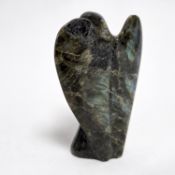 Farbstein Objekt Engel 319.54 g Masse ca. 8x4x12 cm