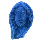 Figur. Lapis. Handgravur 36.48 ct.. Breite 20.53 mm. Hoehe 10.46 mm