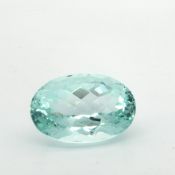 Aquamarin 12.58 ct.. Laenge ca. 18.0 mm x Breite ca. 12.06 mm x Hoehe ca. 9.53 mm