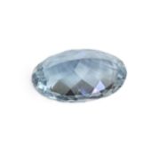 Aquamarin 3.48 ct.. Laenge 12.97 mm. Breite 8.14 mm. Hoehe 5.74 mm
