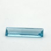 Aquamarin 3.55 ct.. Laenge 21.83 mm. Breite 5.80 mm. Hoehe 3.46 mm