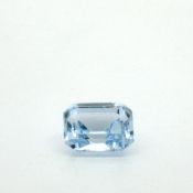 Aquamarin 3.11 ct.. Laenge ca. 8.96 mm x Breite ca. 7.49 mm x Hoehe ca. 4.96 mm