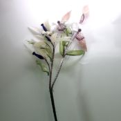 Edelstein Strauss mit Vase ca. 75.13 gr. Hoehe: ca 35 cm Breite: ca 12 cm Laenge: ca 13 cm