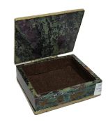 Faerbstein Schmuckdose. cae. 389.23 g. 8.8x9.8x3.4 cm