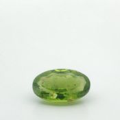 Peridot Oval zu 7.27 ct.. Laenge 15.11 mm. Breite 10.11 mm. Hoehe 6.03 mm