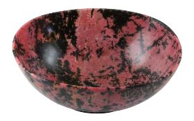 Farbstein Schale 1452.97 g Masse ca. 23x18x10 cm