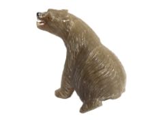 Farbstein Objekt Baer 362.79 g Masse ca. 7.50x4.50x11.50 cm
