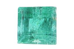 Smaragd 1.42 ct.. Laenge 0.6 mm x Breite 0.6 mm x Hoehe 0.5 mm