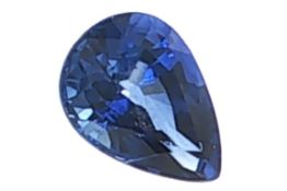 Saphir 0.69 ct. 6.39 x 4.45 x 3.20 mm mit Zertifikat