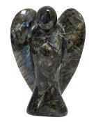 Farbstein Objekt Engel 319.54 g Masse ca. 8x4x12 cm