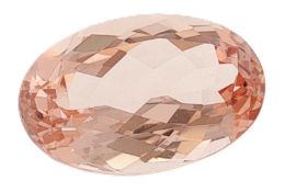 Morganit. 8.70 ct.. Laenge ca. 17.06 x Breite ca. 10.90 x Hoehe ca. 7.26 mm