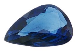 Saphir 1.47 ct.. Laenge 9.59 mm. Breite 6.34 mm. Hoehe 2.96 mm