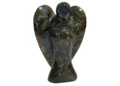 Farbstein Objekt Engel 319.54 g Masse ca. 8x4x12 cm