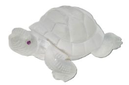 Farbstein Objekt Schildkroete 68.20 g Masse ca. 6.20x4.30x2.50 cm