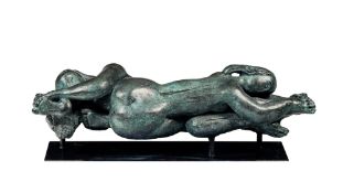 Antoniucci Volti (1915-1989), "Couple" ou "Océan", sculpture en bronze, signée et numérotée EA 2/4,