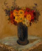 Emile Othon Friesz (1879-1949), Bouquet de fleurs, huile sur toile, 46x38 cm