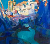 Albert Jourdain (1891-1967), Bord de mer, 1922, huile sur toile, signée et datée, 91x105,5 cm
