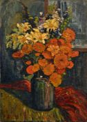 René Seyssaud (1867-1952), Vase fleuri, huile sur toile, signée, 46x33 cm