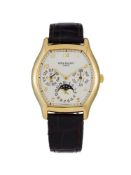 Patek Philippe, réf. 5040J, montre en or 750 avec quantième perpétuel et phases de lune, circa 1995