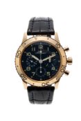 Breguet, Type XX Aeronavale, réf. 3800, montre chronographe en or rose 750 Mouvement: cal. 582, au