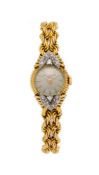 Patek Philippe, réf. 3113, montre-bracelet 2 ors 750 sertie de diamants, années 1950-60 Mouvement: