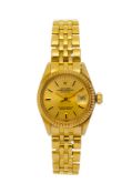 Rolex, Datejust, réf. 6917/6900, montre-bracelet en or 750, circa 1979 Mouvement: cal. 2030, autom