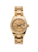 Rolex, Datejust, réf. 178278/2308, montre-bracelet en or 750, circa 2006 Mouvement: cal. 2235, aut