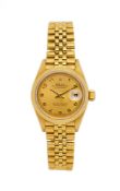 Rolex, Datejust, réf. 69168/69000A, montre-bracelet en or 750, circa 1989 Mouvement: cal. 2135, au