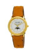 Blancpain, Villeret, montre en or 750 avec quantième et phases de lune Mouvement: cal. 95, automat