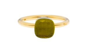 Pomellato, Nudo, bague or 750 sertie d'une citrine facettée, signée, numérotée, doigt 57-17