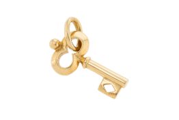 Pomellato, pendentif clef or 750, signé, h. 3 cm, 4g