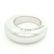 Chaumet, bague jonc or gris 750, signée, numérotée 881645, doigt 53-13, 12g