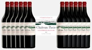 Ch. Pavie, 2021, Saint-Emilion, 1er grand cru classé, 12 bts (caisse en bois d'origine) Au cœur
