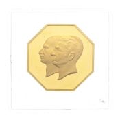 Royaume d'Iran, Mohammad Reza Pahlavi (1941-1979), "Les 50 ans de la Banque Melli", médaille commémo