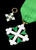 Italie / Royaume d'Italie, Ordre des Saints Maurice et Lazare, fondé en 1572, croix de Chevalier, en