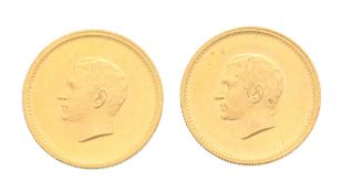 Royaume d'Iran, Mohammad Reza Pahlavi (1941-1979), "Les 2.500 ans de l'Empire Perse", 2 médailles co