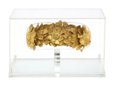 Couronne frontale ou diadème en or, Etrurie (Italie centrale), IVe-IIIe s. av. J.-C., en feuilles d'