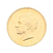 Royaume d'Iran, "Les 25 ans de règne de Mohammad Reza Pahlavi", 1966 (1344SH), médaille en or, tranc