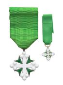 Italie / Royaume d'Italie, Ordre des Saints Maurice et Lazare, fondé en 1572, croix de Chevalier, en