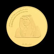 Qatar, Hamad ben Khalifa al Thani (1995-2013), 5000 rials en or fin, 2003, émis par Le Conseil Natio