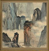 Paysage, encre sur papier, Chine, daté 1965, signature et sceaux de Ma Pai-shui (馬白水, 1909-2003), da