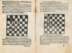DAMIANO DA ODEMIRA (Pedro). Libro da imparare giocare à scachi, et de belissimi partiti... \[Roma, 1