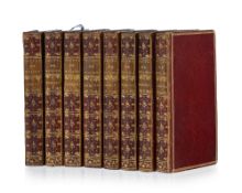 MOLIÈRE (Jean-Baptiste Poquelin dit). Œuvres de Molière. Paris, David, 1760. 8 vol. in-12 reliés ple