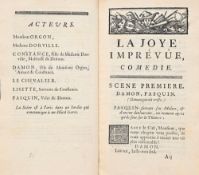 MARIVAUX (Pierre Carlet de Chamblain de). 3 ouvrages in-12 en édition originale dans des reliures ja