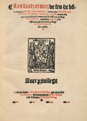 MOLINET (Jean). Les Faictz et dictz de feu de bonne memoire… Paris, Jehan Longis,1531\. In-folio rel
