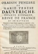BOSSUET (Jacques-Bénigne). Oraison funèbre de Marie Terese d’Austriche, \[...\] le premier de Septem