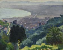 Albert Marquet (1875-1947), Environs d'Alger , 1920, huile sur toile marouflée sur carton, signée,