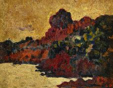 Louis Valtat (1869-1952),  Les rochers rouges, Anthéor le soir , c. 1900, huile sur toile, monogramm