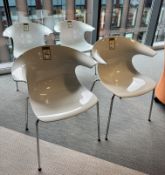 4 Boss Loop4 Armchairs, with chrome legs (location in building: sixth floor)